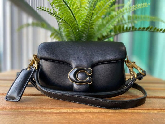 Coach Tabby Pillow Black Color Shoulder Bag With Box