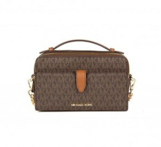 Michaelkors double zip crossbody with box