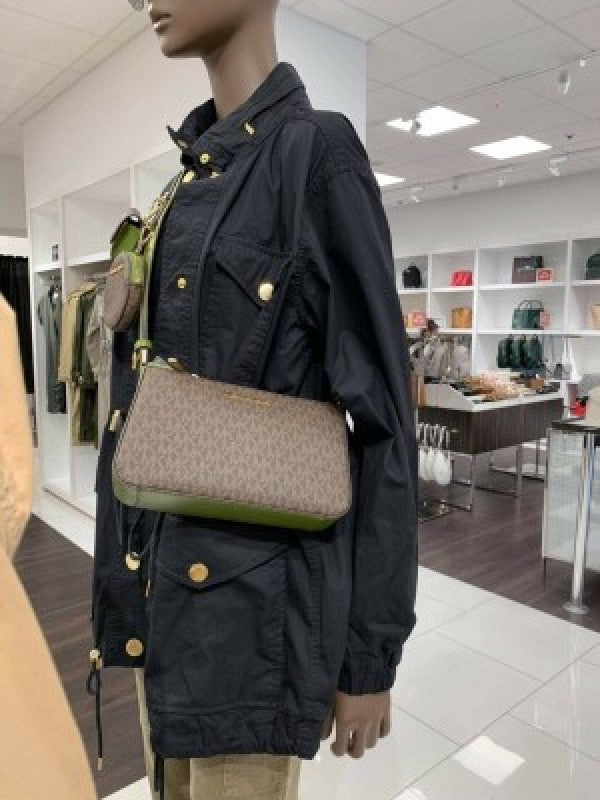 Michael Kors Jet Set Travel Crossbody Bag With Box Dust Bag Sling Belt Coin pouch Earpod Card