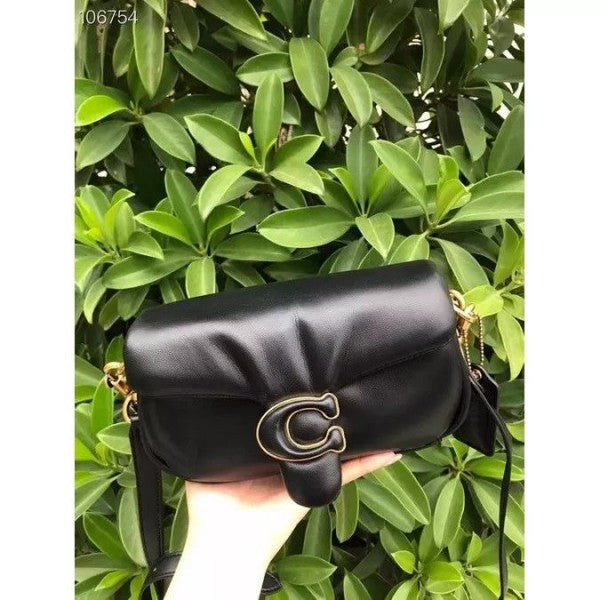Coach Tabby Pillow Black Color Shoulder Bag With Box