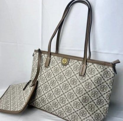 Tory Burch T Monogram Tote With & Dust Bag & Extra