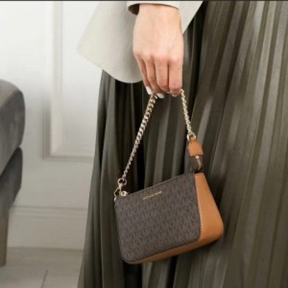 Michael Kors MK MD Chain Pouchette Bag With Dust Bag