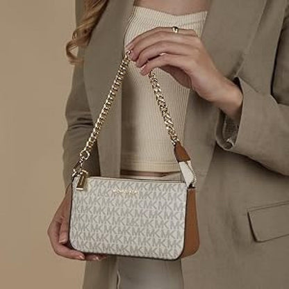 Michael Kors MK MD Chain Pouchette Bag With Dust Bag