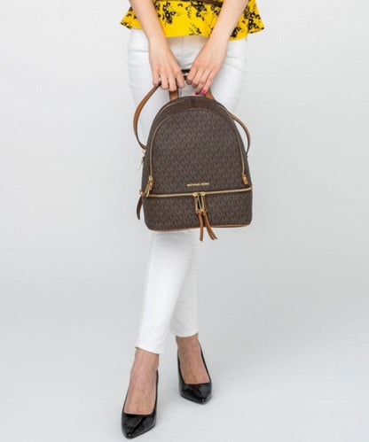 Michael Kors MK Rhea Backpack With Dust Bag Brown