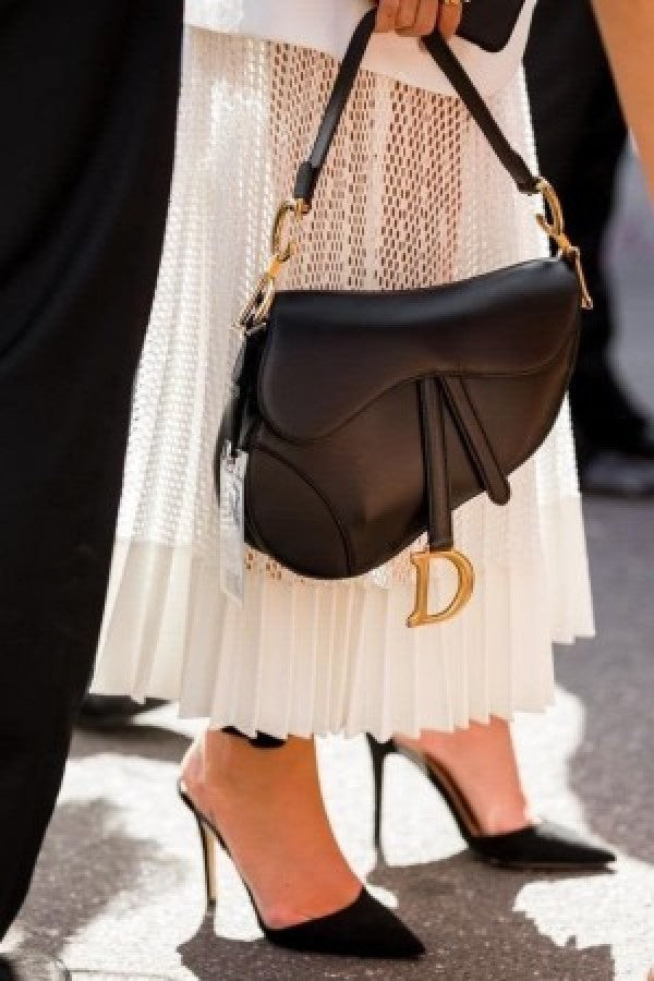 Dior saddle full black premium quality with og box