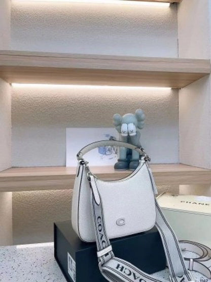 Coach Signature Crossbody Hobo Premium Quality Bag With OG Box & Dust Bag Shoulder Strap