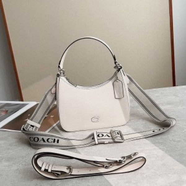 Coach Signature Crossbody Hobo Premium Quality Bag With OG Box & Dust Bag Shoulder Strap