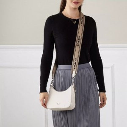 Coach Signature Crossbody Hobo Premium Quality Bag With OG Box & Dust Bag Shoulder Strap