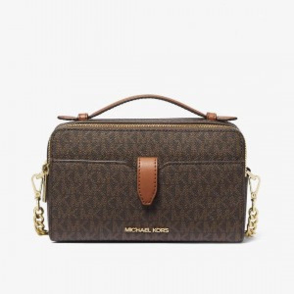 Michaelkors double zip crossbody with box