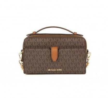 Michaelkors double zip crossbody with box