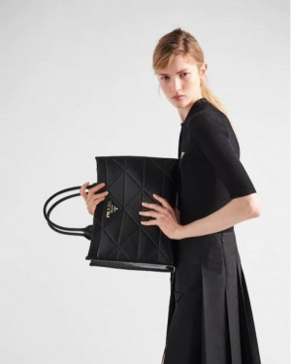 Prada leather symbole tote bag with dust cover & dust bag