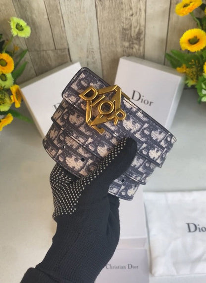 CD DIOR MENS BELT WID OG BOX CARD & DUST BAG