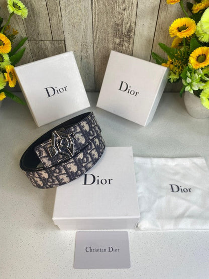CD DIOR MENS BELT WID OG BOX CARD & DUST BAG