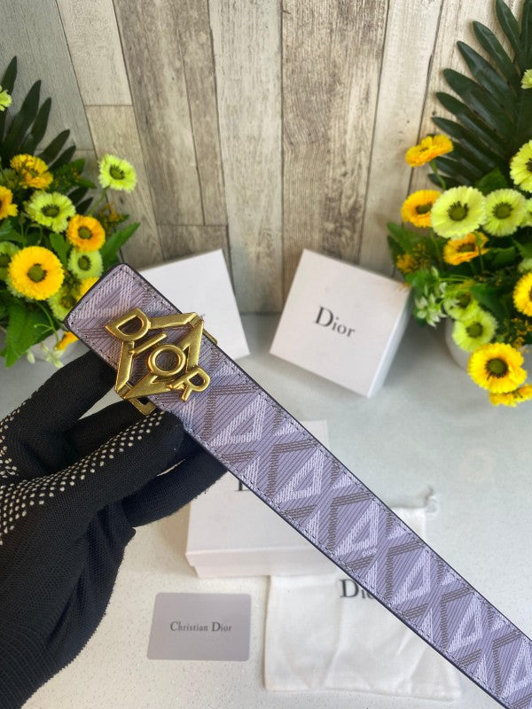 CD DIOR MENS BELT WID OG BOX CARD & DUST BAG