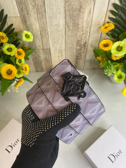 CD DIOR MENS BELT WID OG BOX CARD & DUST BAG