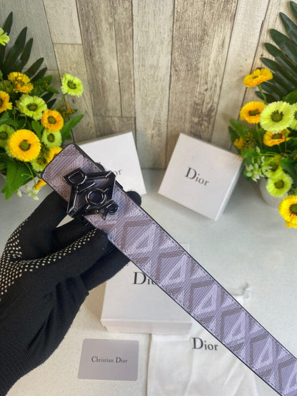 CD DIOR MENS BELT WID OG BOX CARD & DUST BAG