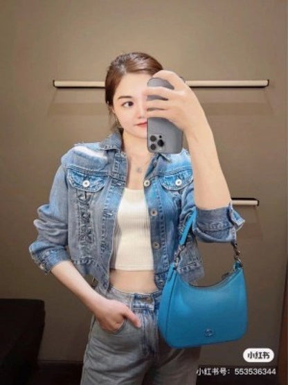 Coach Signature Crossbody Hobo Premium Quality Bag With OG Box & Dust Bag Shoulder Strap