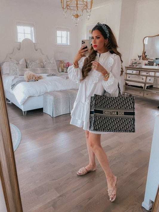 Christian Dior book tote bag premium quality with scarf&og box