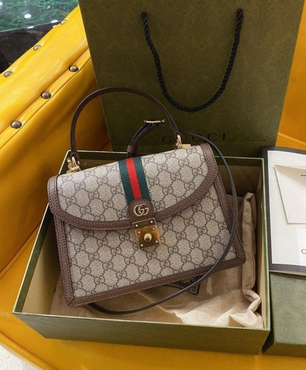 Gucci ophidia gg supreme top handel bag with Folding-box bigsize