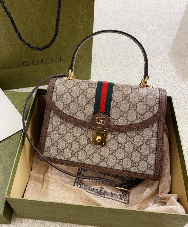 Gucci ophidia gg supreme top handel bag with Folding-box bigsize