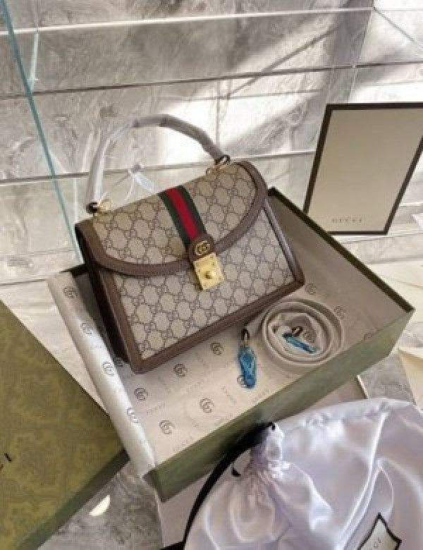 Gucci ophidia gg supreme top handel bag with Folding-box bigsize