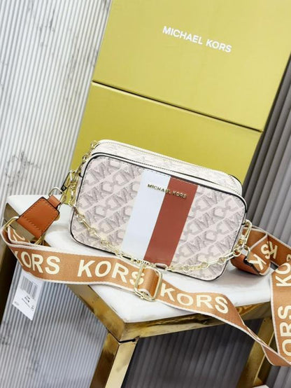 Michael Kors Camera Sling Bag With Box & Dust Bag & Sling Belt