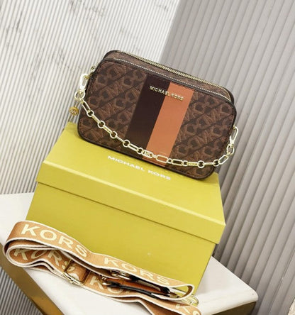 Michael Kors Camera Sling Bag With Box & Dust Bag & Sling Belt