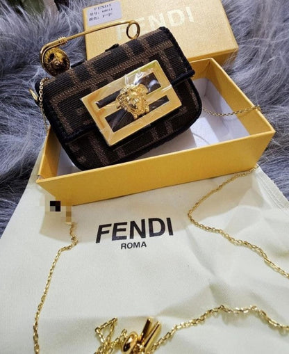 Fendi Fendace Nano Baguette Limited Edition Bag With OG Box & Dust Bag