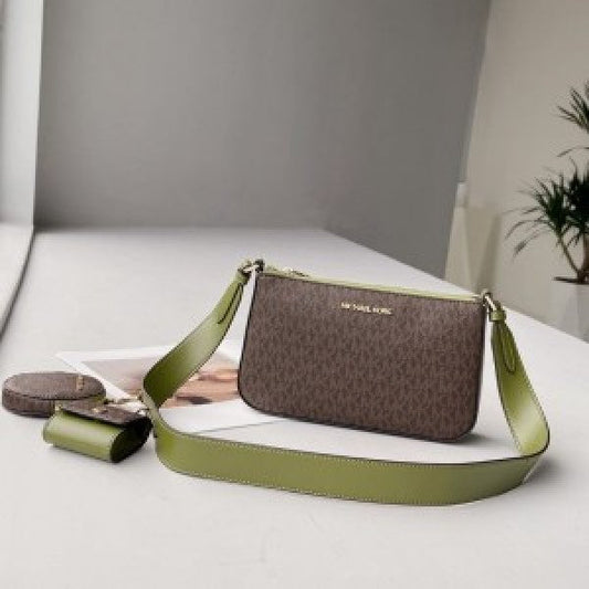 Michael Kors Jet Set Travel Crossbody Bag With Box Dust Bag Sling Belt Coin pouch Earpod Card