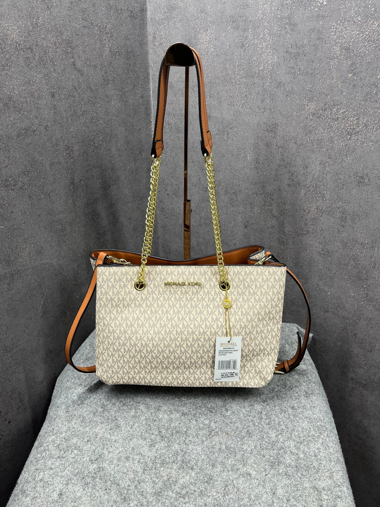 Michael Kors Teagan Large Logo Shoulder Bag With Dust Bag