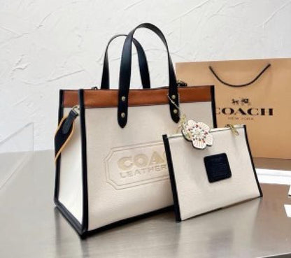Coach field tote bag with Double box premium quality