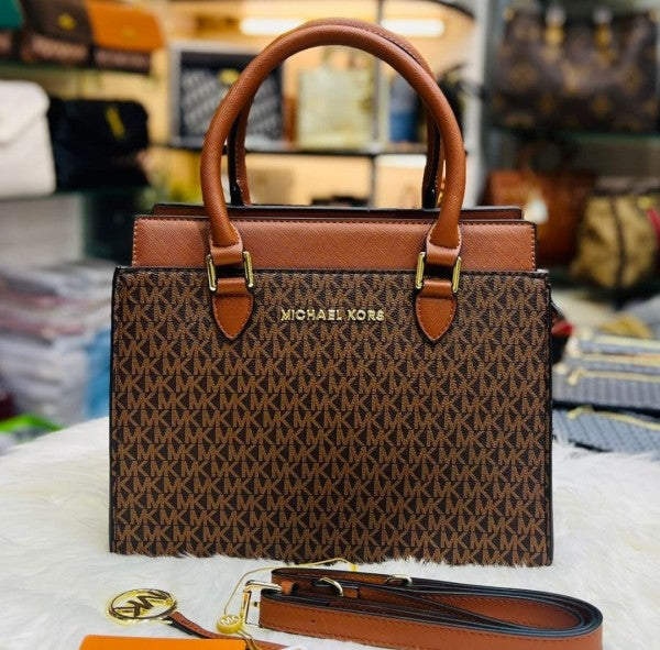 Michael Kors Satchel Shoulder Bag With Dust Bag Includes Logo